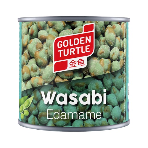 Snack di Edamame ricoperti gusto Wasabi - Golden Turtle 140g.